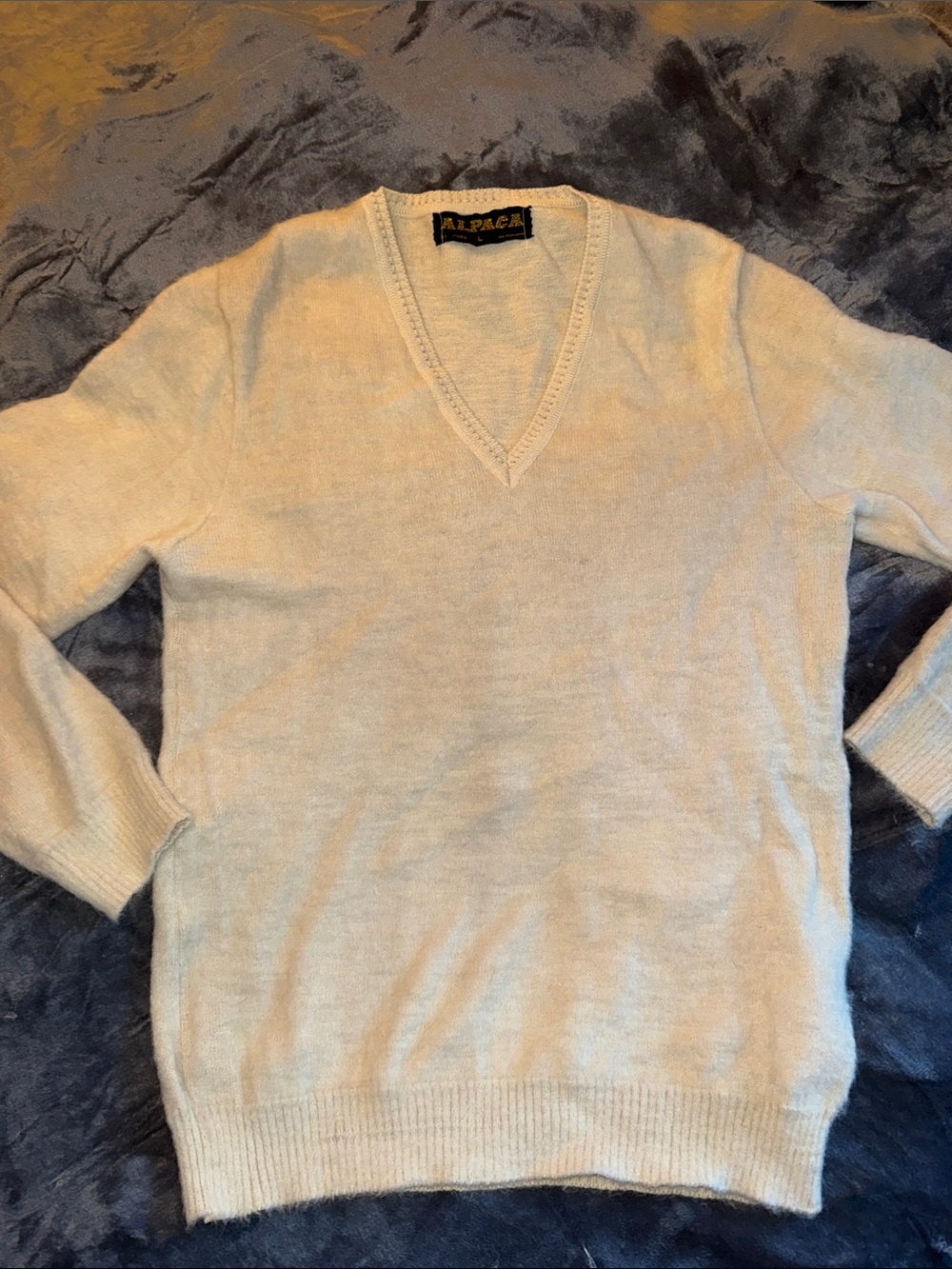 Alpaca Peruvian cream sweater